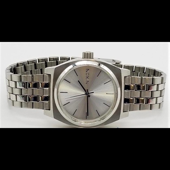 Nixon Happy Unisex Stainless Steel Silver Water Resistant Japan Quartz 161 Watch - Picture 10 of 10